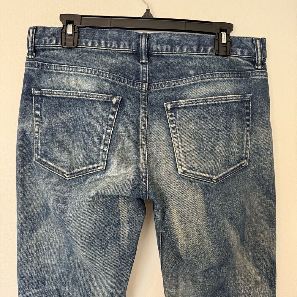 John Elliott Medium Wash Straight Jeans Button Fly Japan Size 31 Pockets - Picture 7 of 15